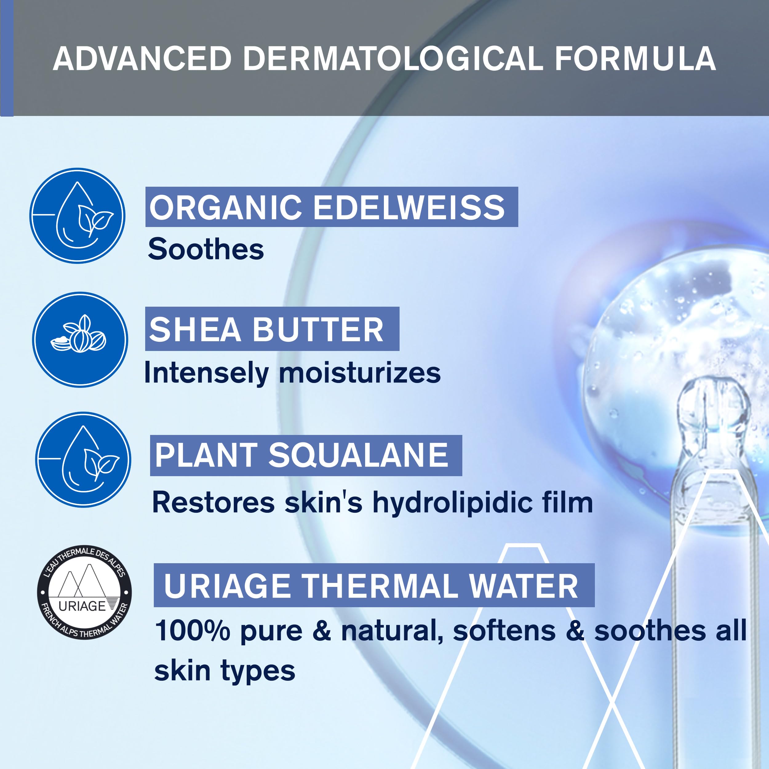 Gentle application to baby's soft skin after bath time.