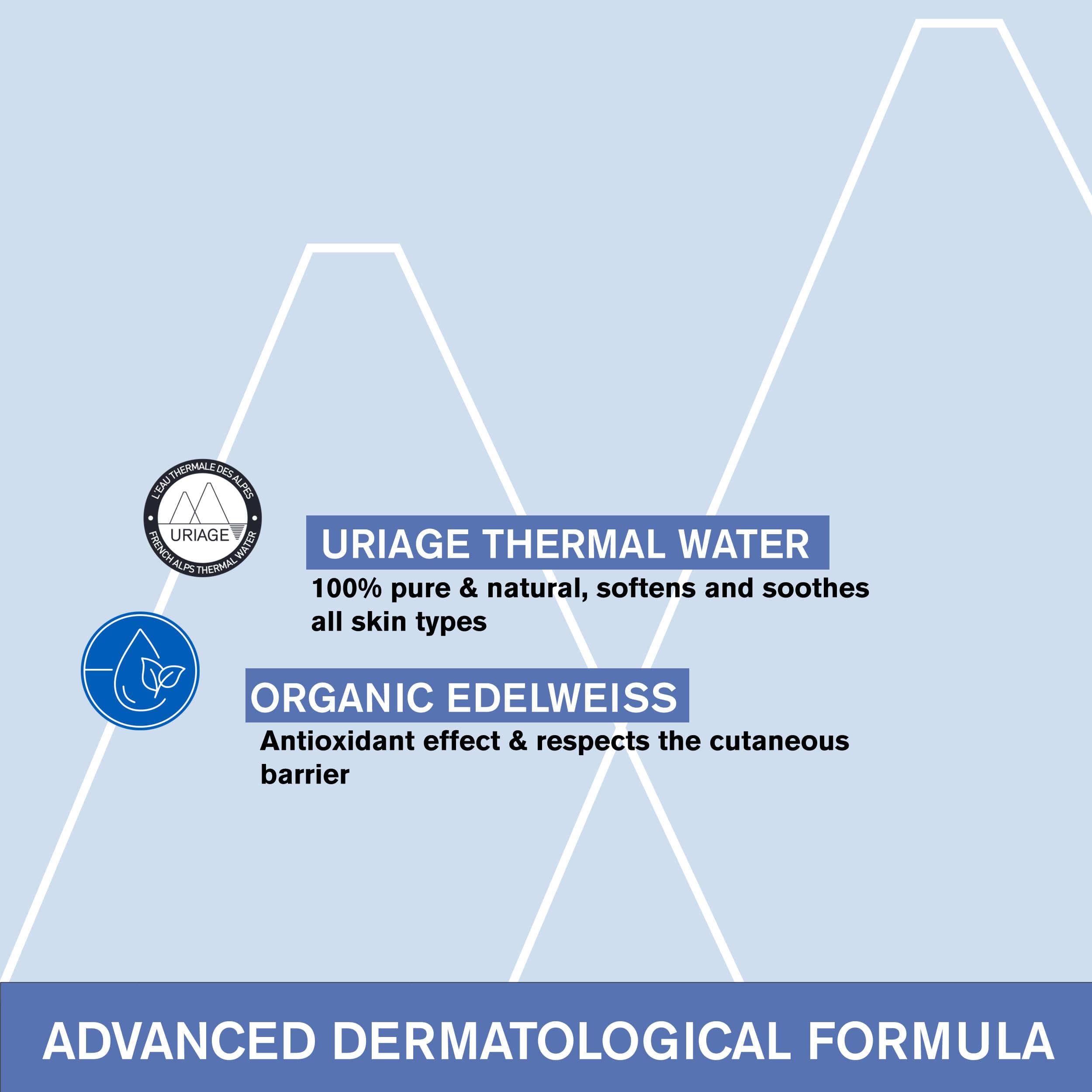 Uriage paraben-free soap-free formula for sensitive baby skin