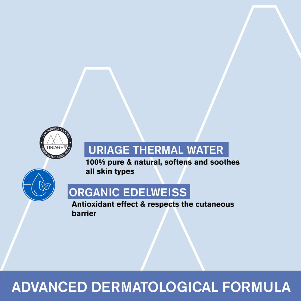 Uriage paraben-free soap-free formula for sensitive baby skin