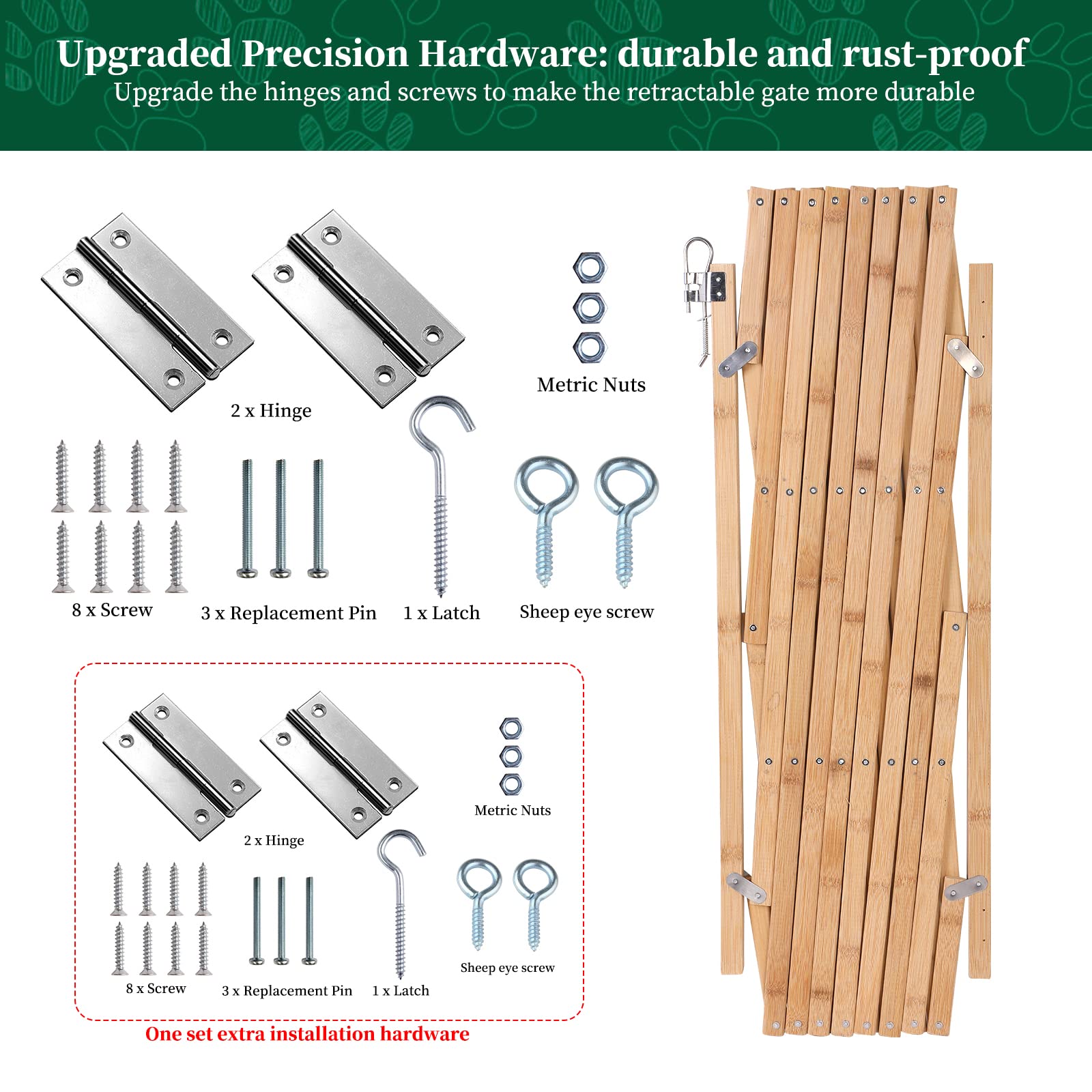 URIJK gate by stairs used as safe barrier
