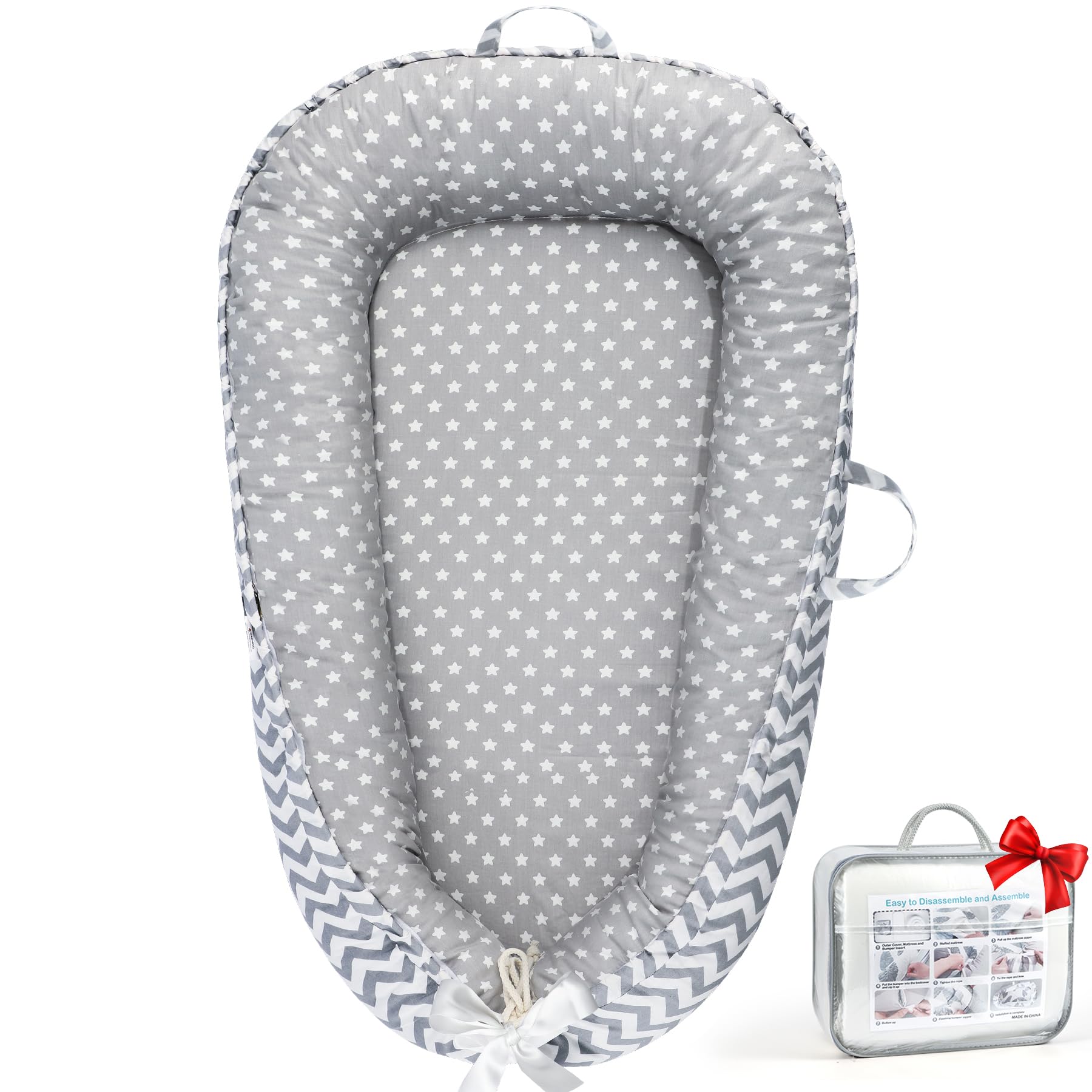 URMYWO Baby Lounger 360-protection keeps baby secure during tummy time
