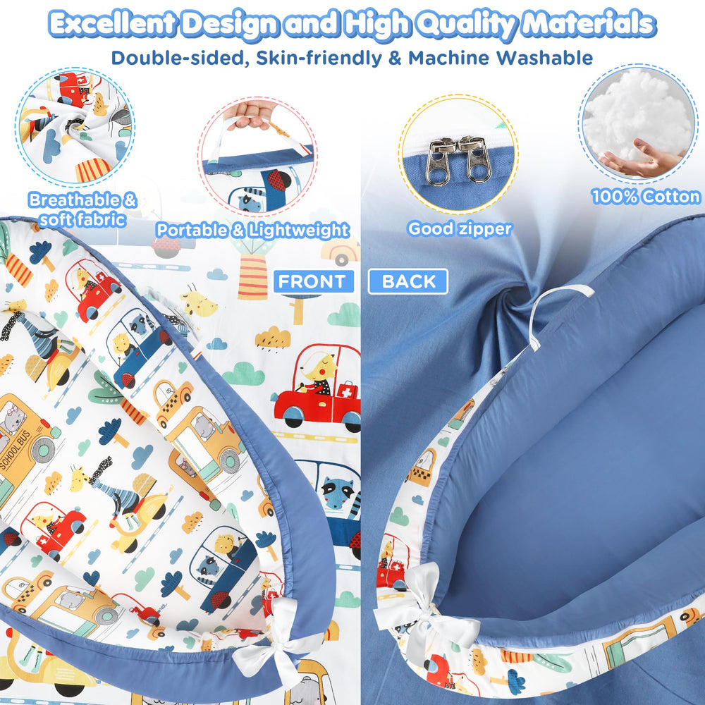 URMYWO baby lounger supports tummy time and floor play.
