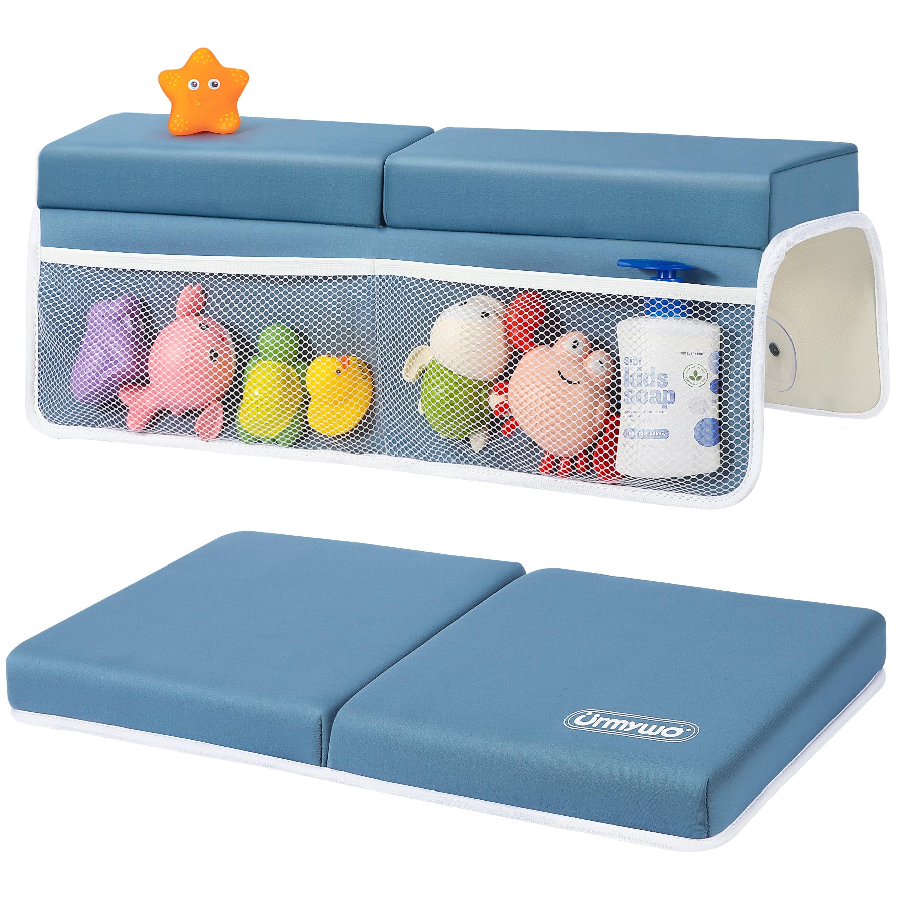 URMYWO bath kneeler elbow-rest 1.5-inch thick for comfortable bath time support