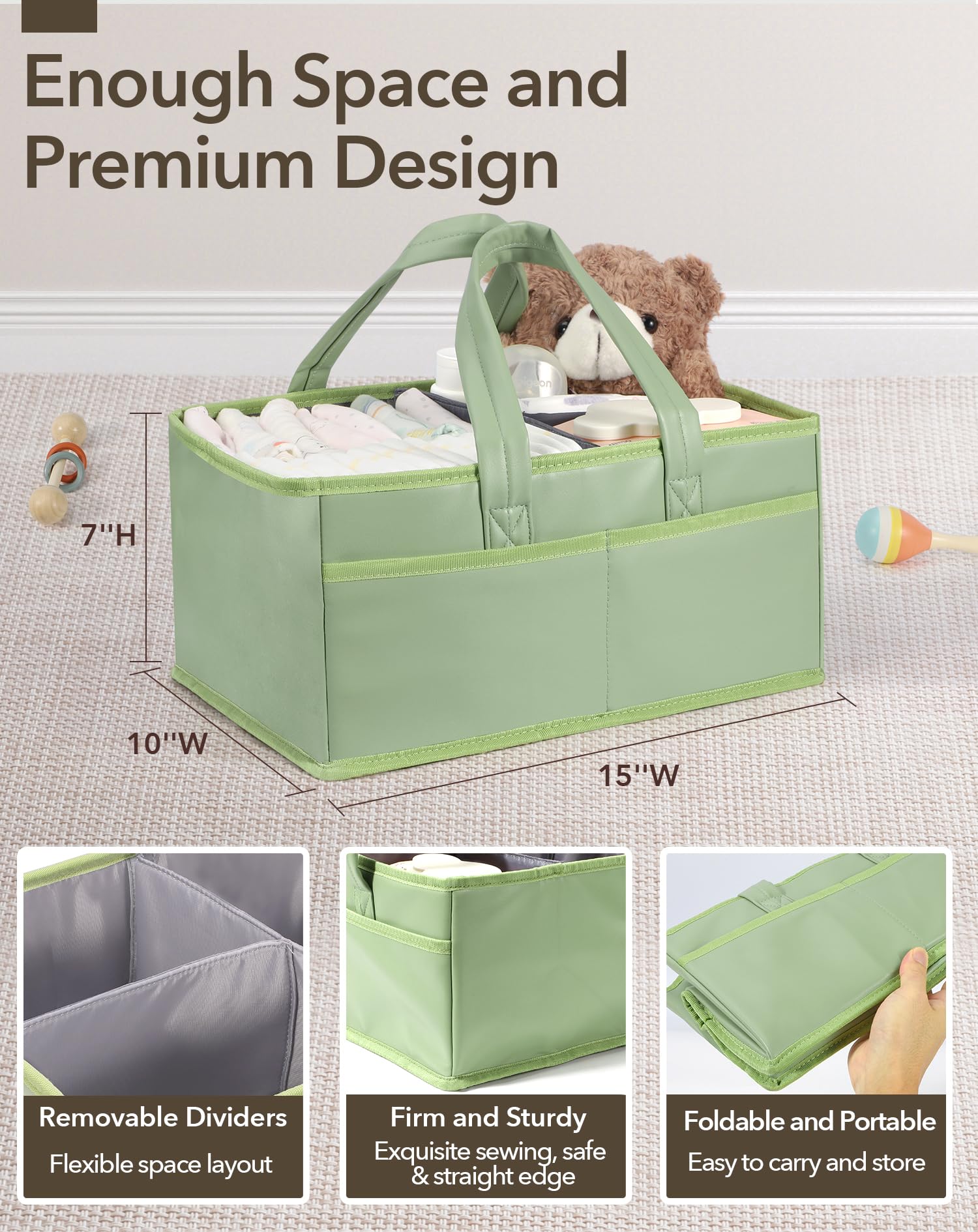 URMYWO changing-table friendly design fits any setup