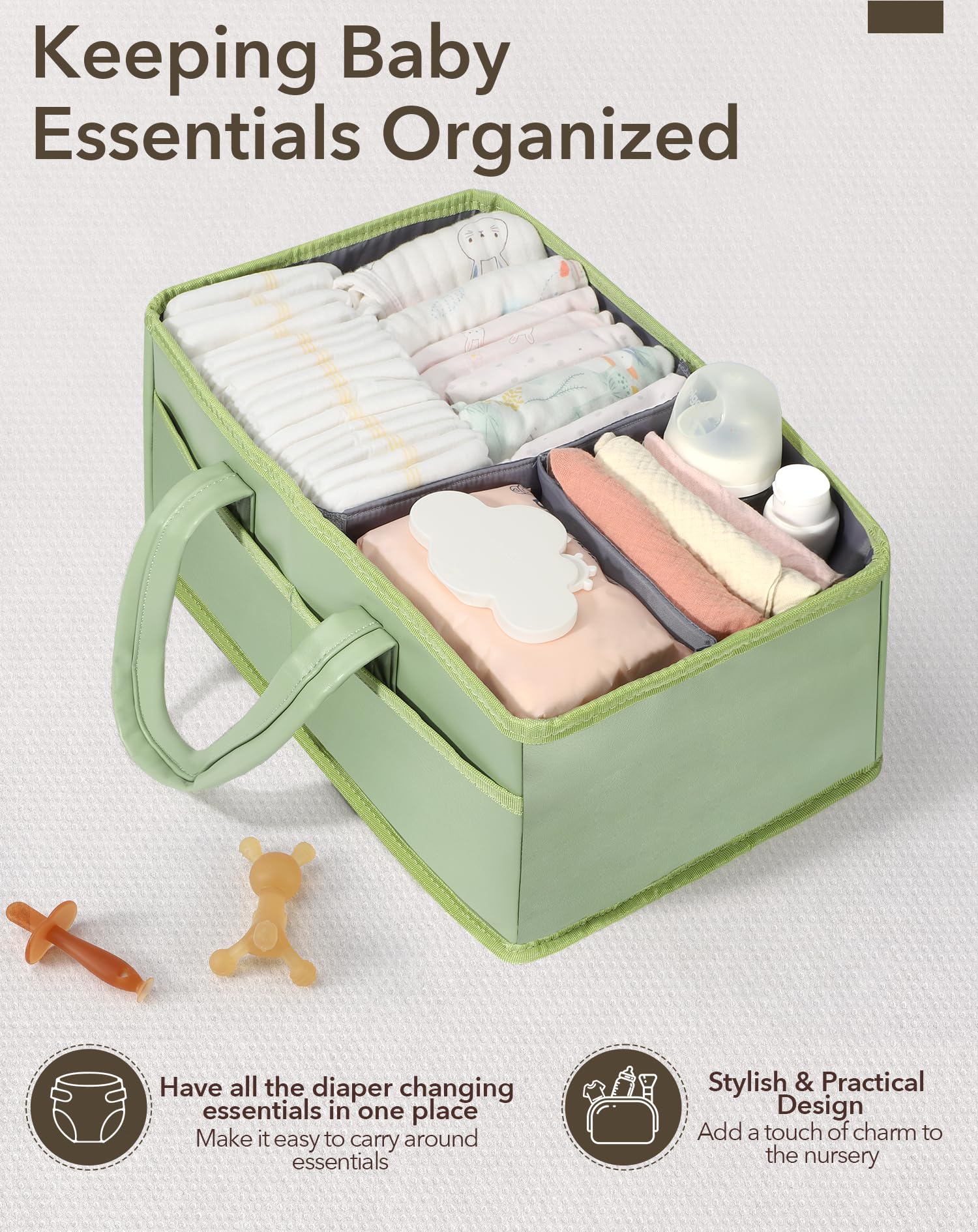 URMYWO interior dividers form four compartments