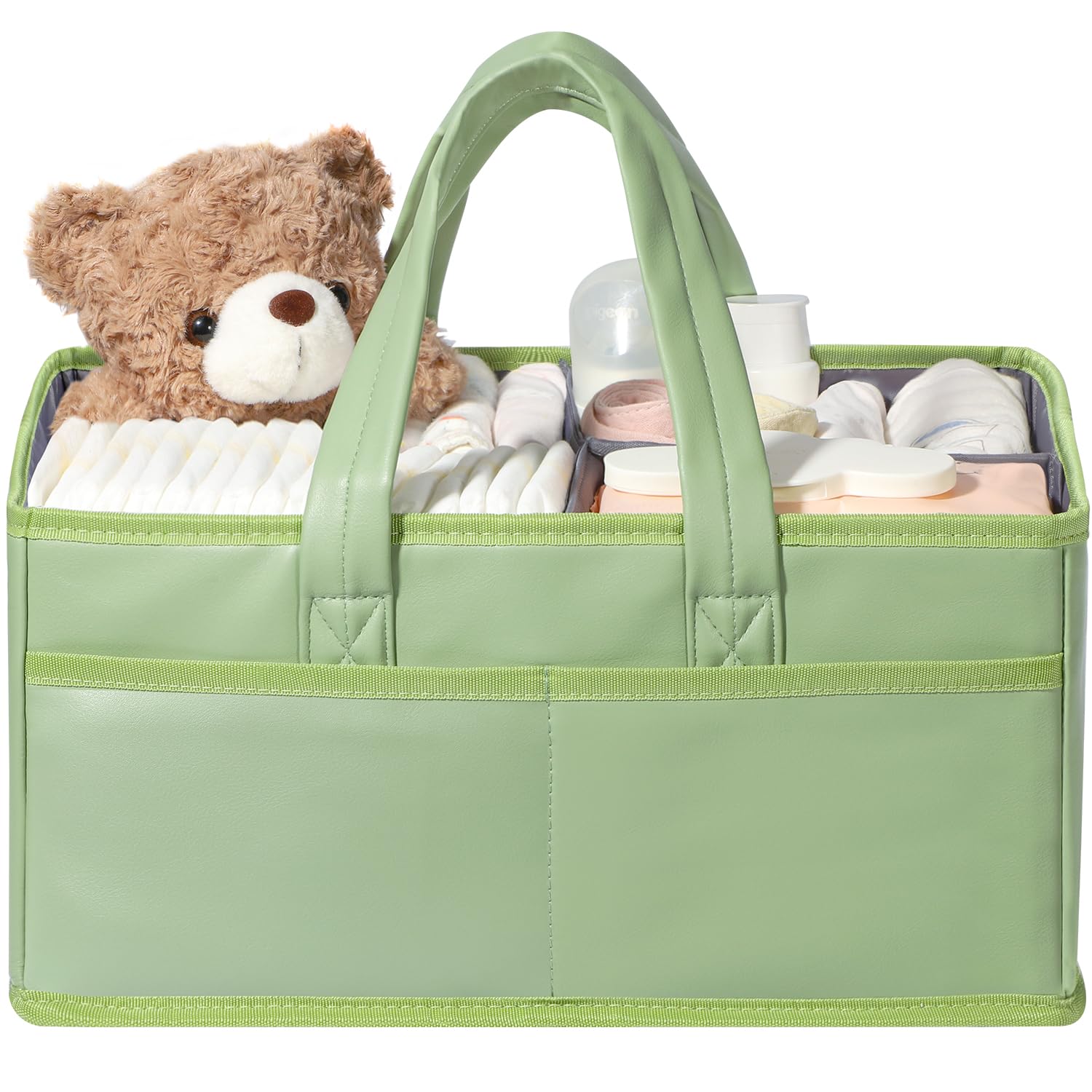 URMYWO diaper caddy with waterproof handle for easy transport