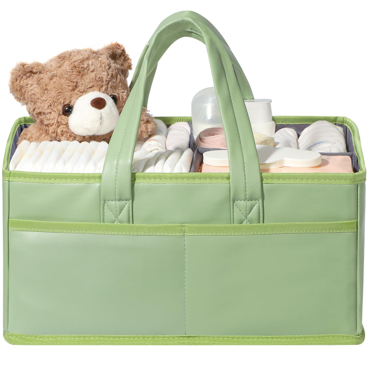 URMYWO diaper caddy with waterproof handle for easy transport