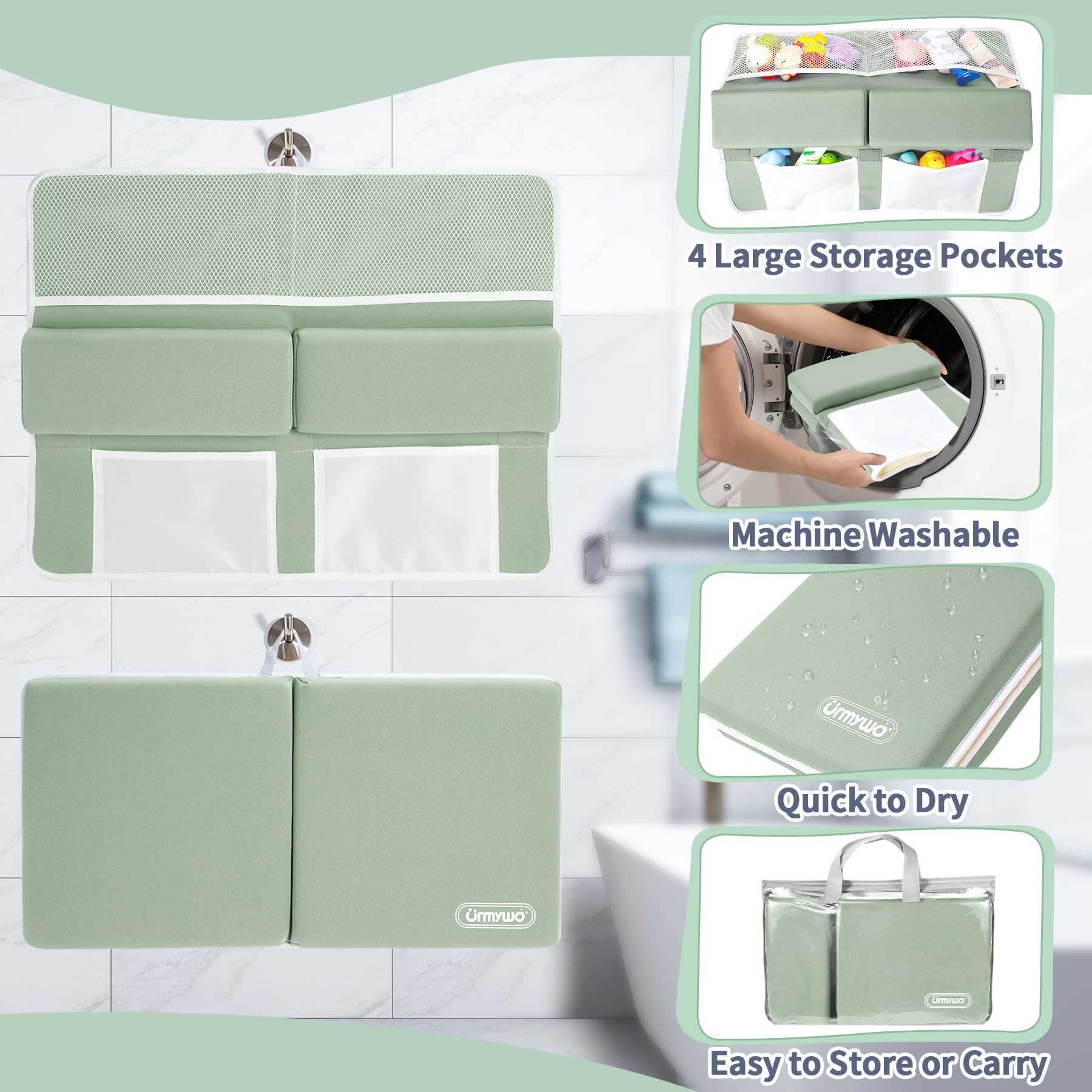 URMYWO easy-clean design simplifies wiping and machine washing