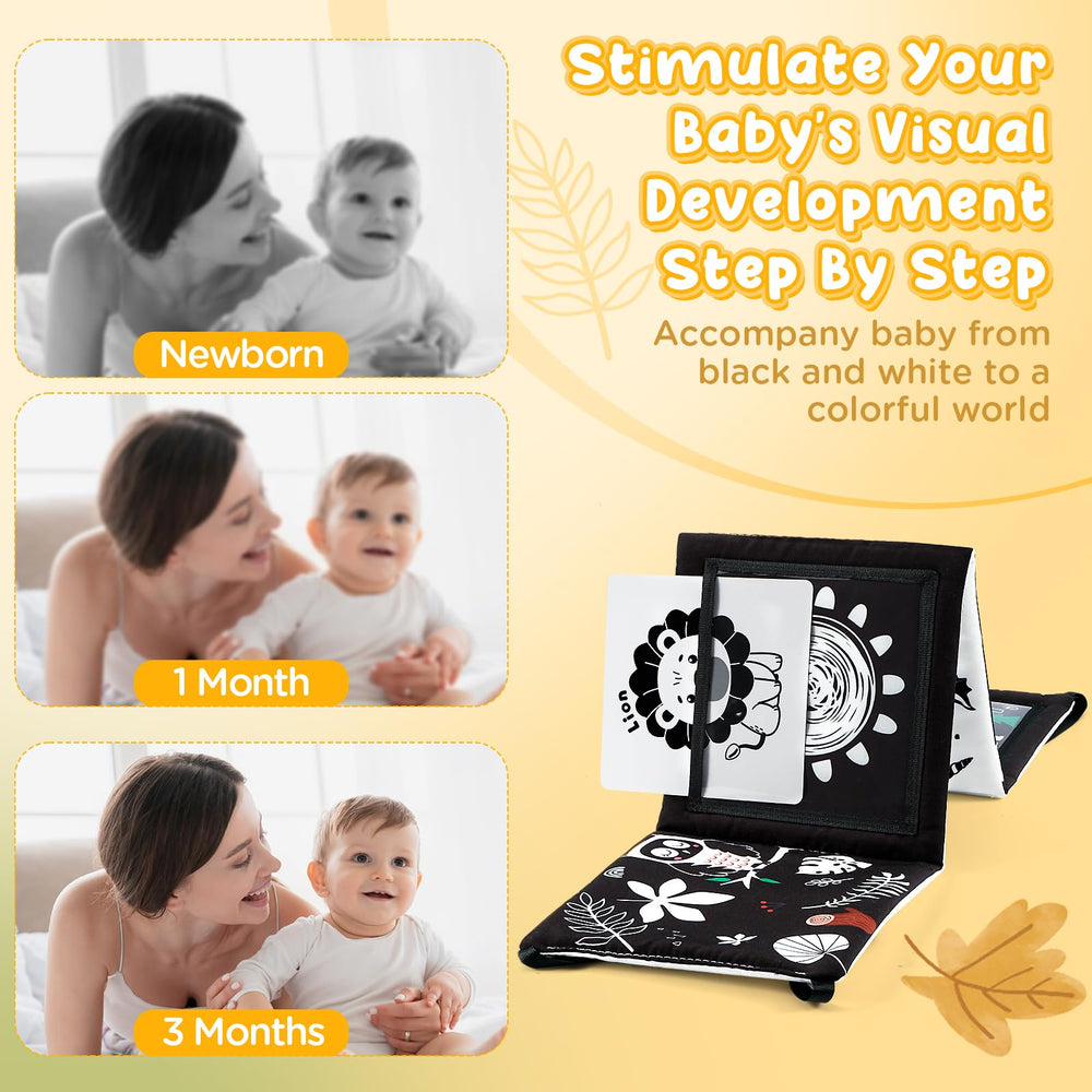 URMYWO high-contrast learning cards boost visual tracking and cognitive curiosity.