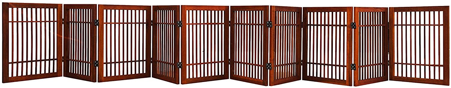 Urnporium 10-panel gate shown in use for versatile doorway containment.