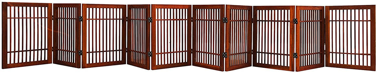 Urnporium 10-panel gate shown in use for versatile doorway containment.