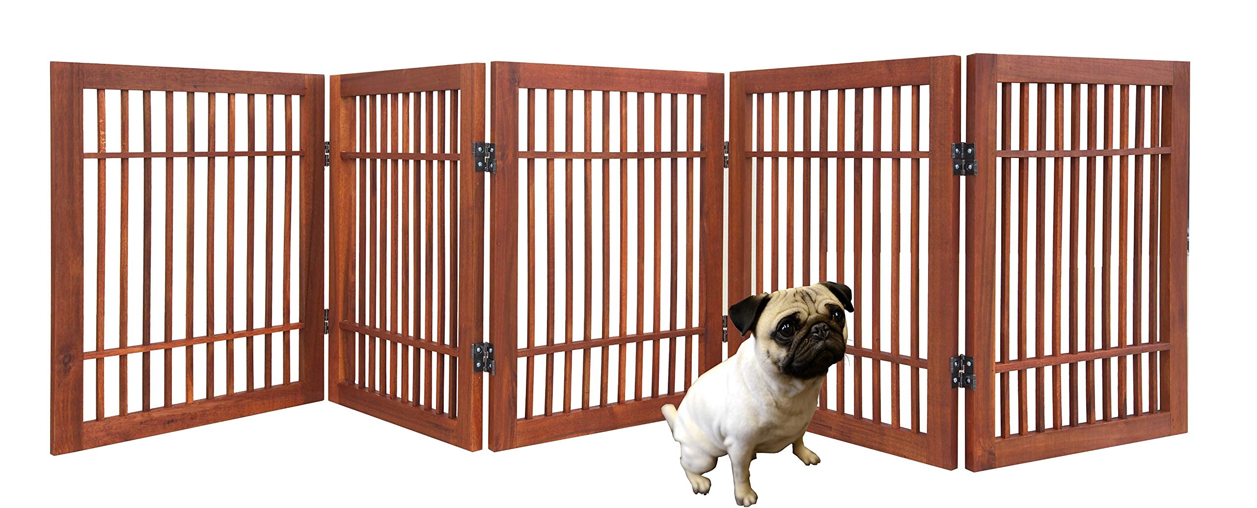 Urnporium gate with two-way hinges enables flexible doorway use.