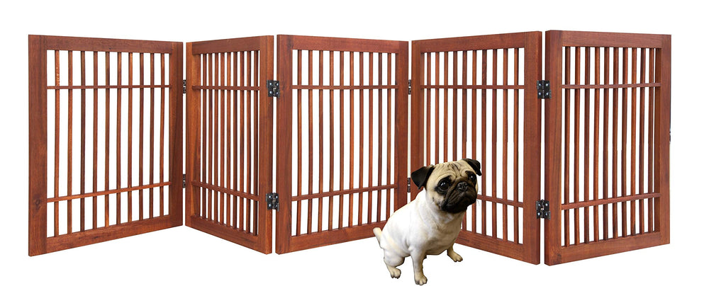 Urnporium gate with two-way hinges enables flexible doorway use.
