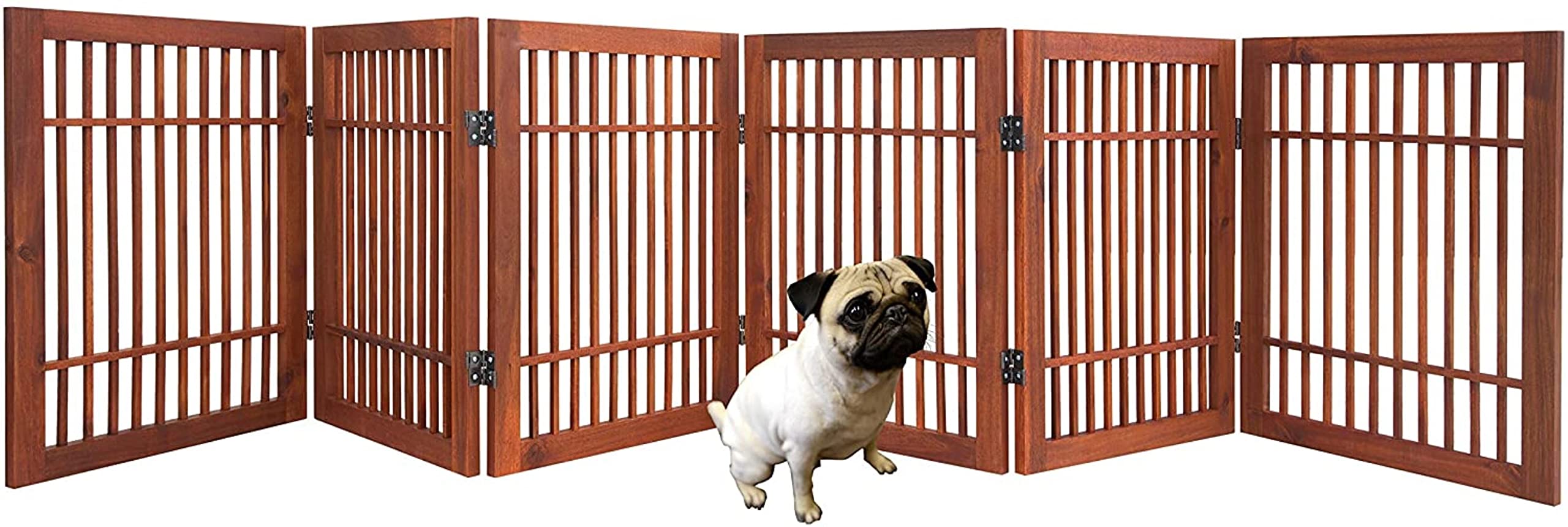 Urnporium acacia wood gate shows durable natural grain for indoor or outdoor use.