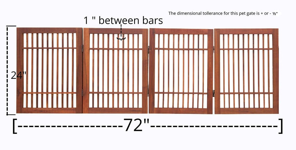 Urnporium Acacia hardwood gate close-up shows 1-inch spacing for safe containment