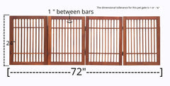 Urnporium Acacia hardwood gate close-up shows 1-inch spacing for safe containment