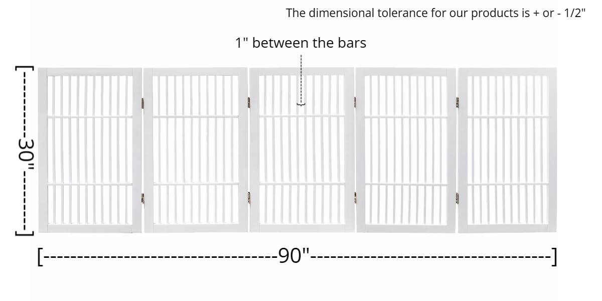 Urnporium acacia wood gate in wide Z shape for doorway or stair barrier