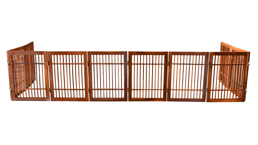 Urnporium decorative wooden gate blending with home décor while containing pets.