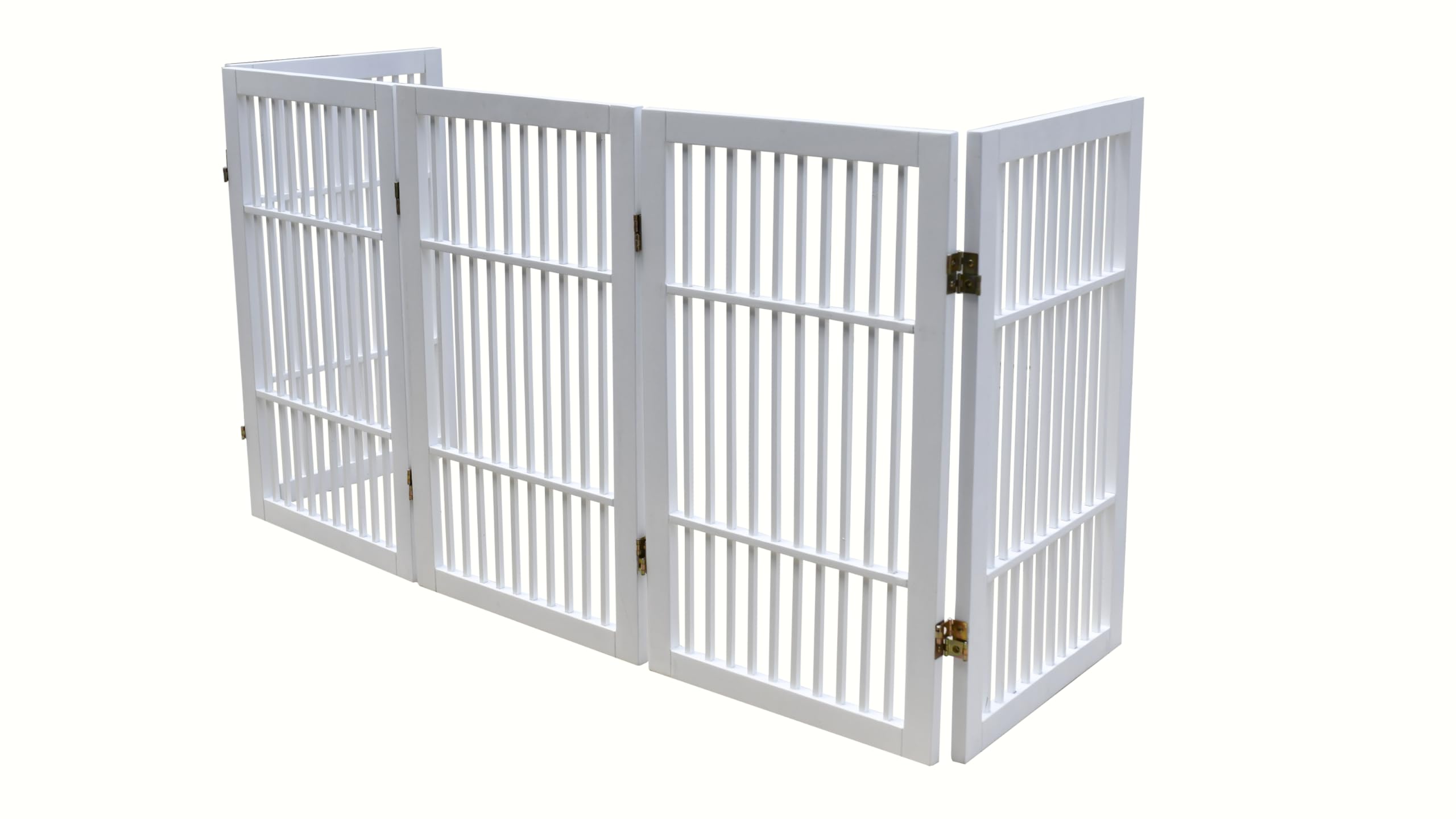 Urnporium freestanding gate in living room decor contains pets