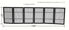 Urnporium acacia wood gate showing 2-way hinges for flexible setup