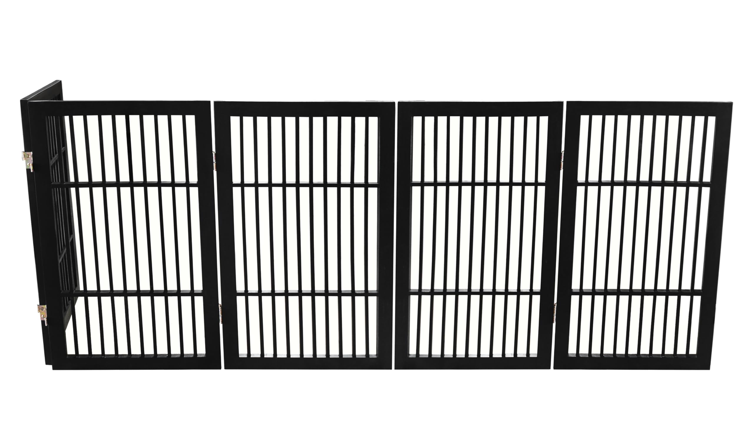 Urnporium pet gate acacia hardwood—natural grain adds warmth to interiors