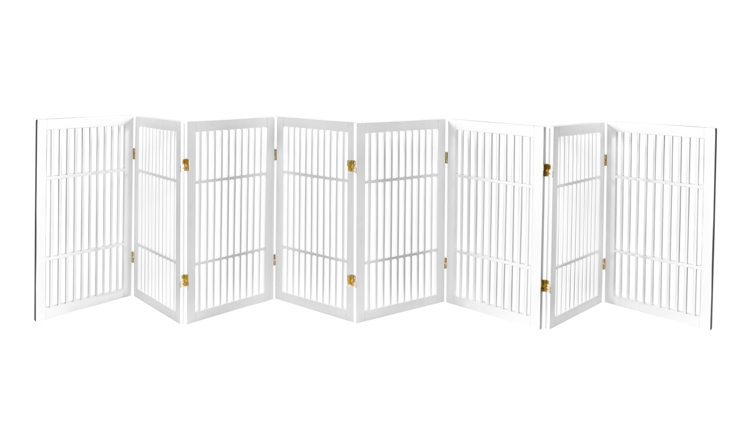 Urnporium pet gate in Acacia wood, fully assembled for immediate use