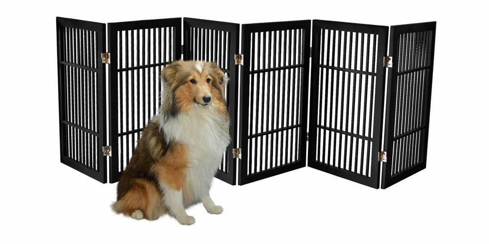 Urnporium pet gate fully assembled and ready to use anywhere
