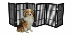 Urnporium pet gate fully assembled and ready to use anywhere