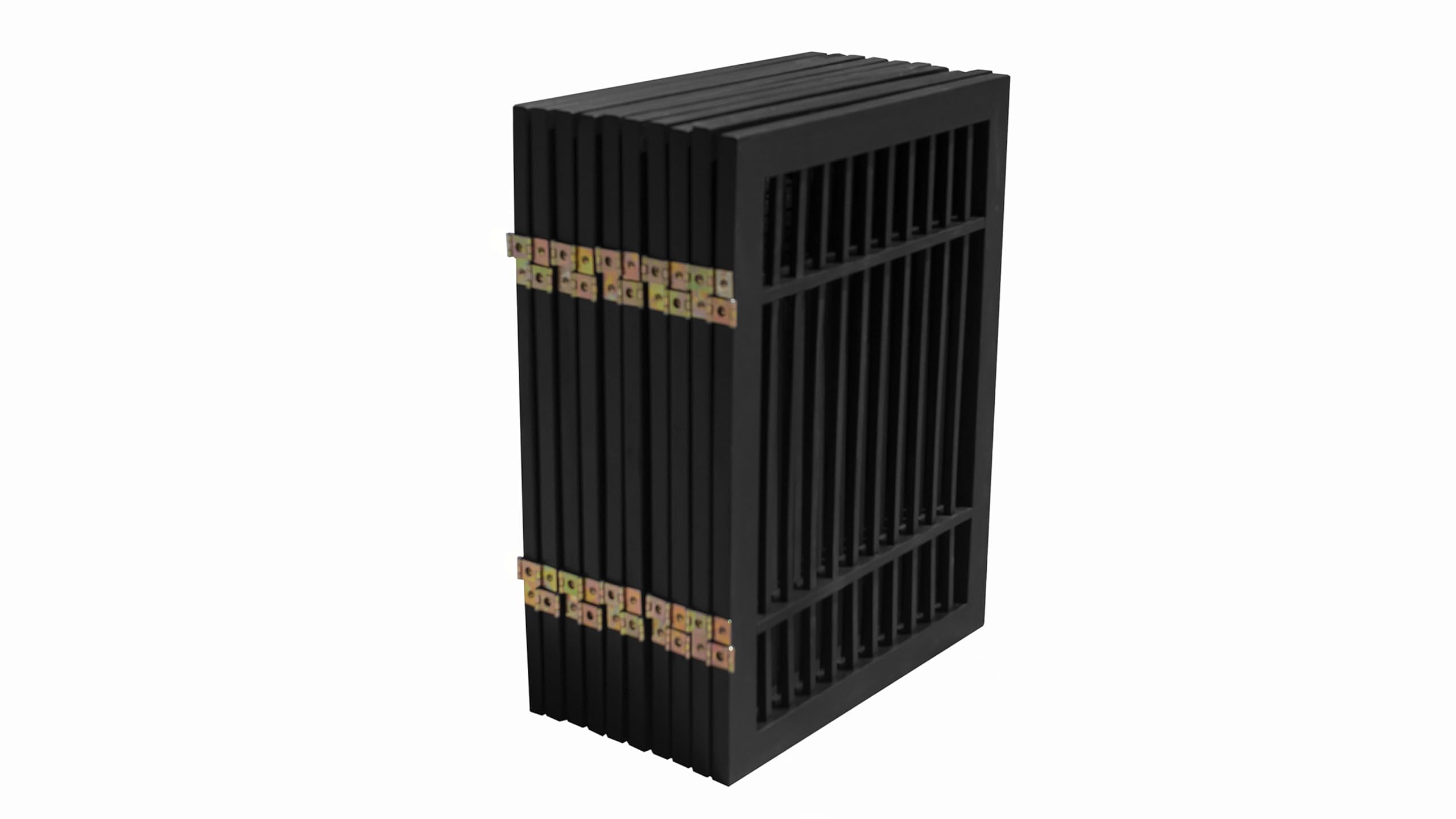 Urnporium pet gate made of acacia hardwood with natural grain