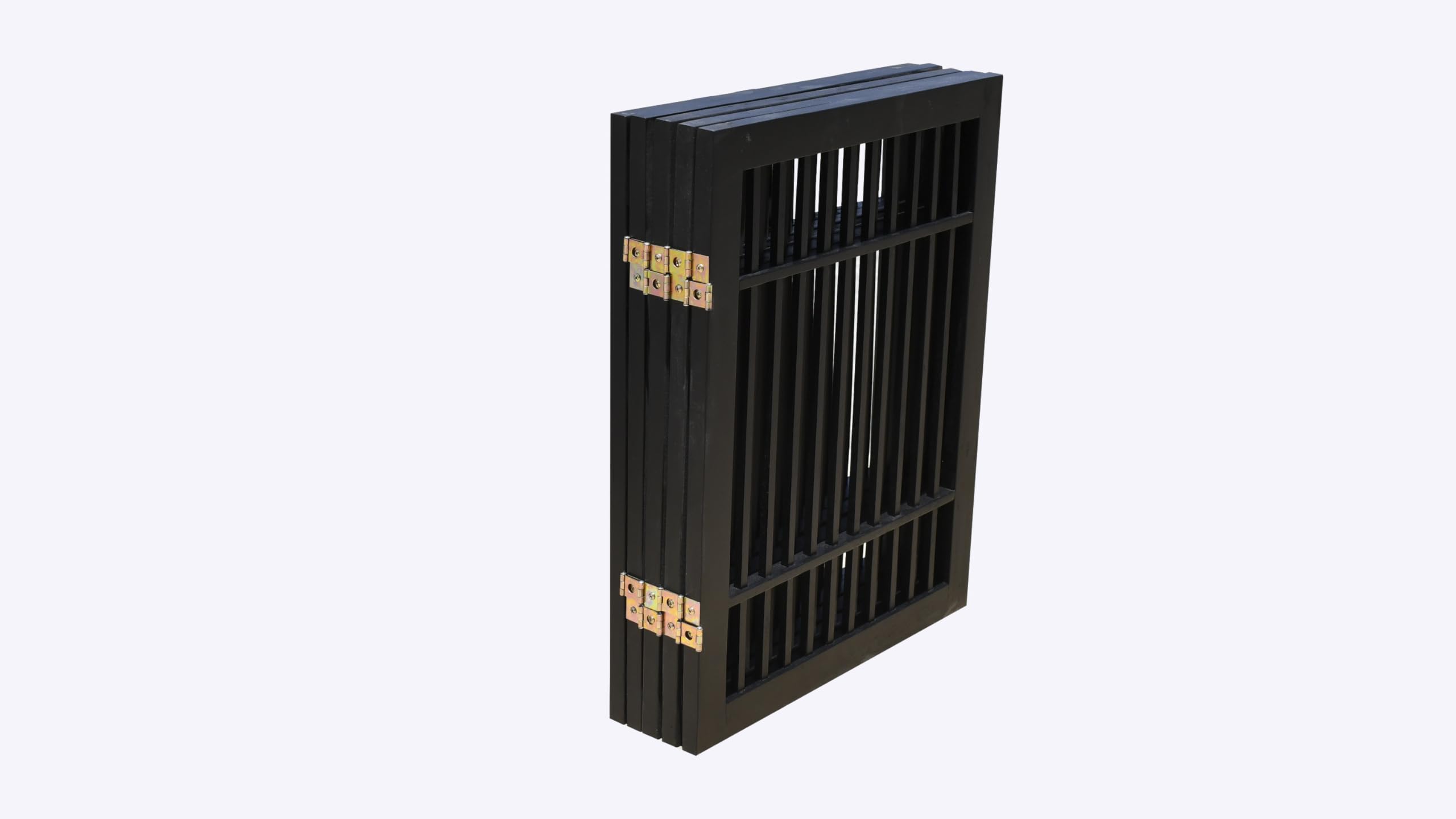 Urnporium accordion-style gate expands to fit wide doorways and hallways