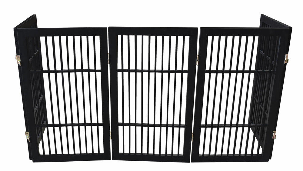 Urnporium pet gate dog barrier—sturdy barrier that blends with home décor