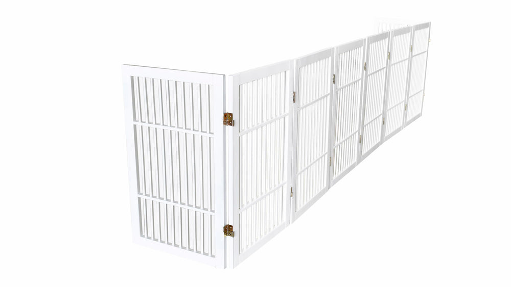 Urnporium gate positioned in a doorway for hallway use