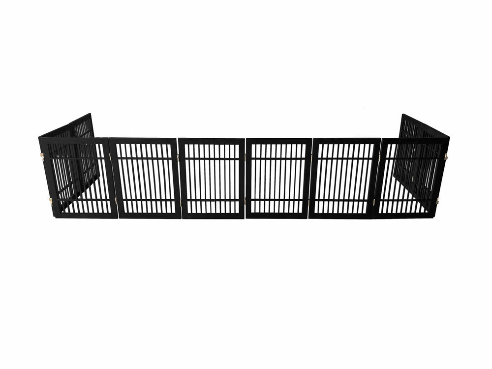Urnporium pet gate in doorway provides easy pet passage when needed