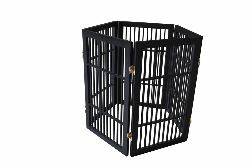 Urnporium pet gate five-panel 30-in tall—spans wide openings without permanent installation