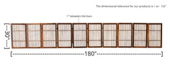 Urnporium folding gate folded for compact storage.