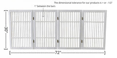 Urnporium folding wooden gate folds for easy storage.