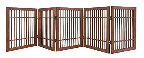 Urnporium pet gate, fully assembled, ready for immediate room use.