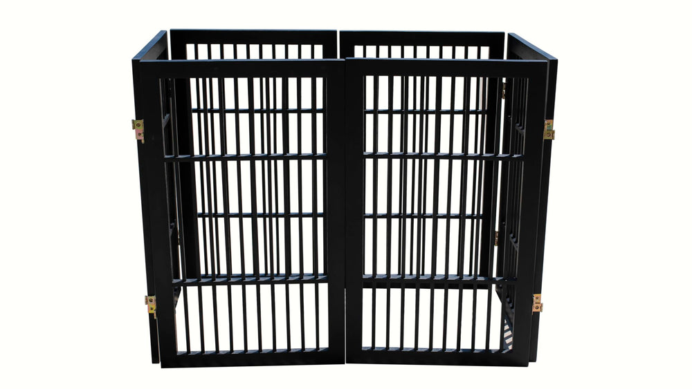 Urnporium indoor-outdoor gate placed in doorway for versatile use