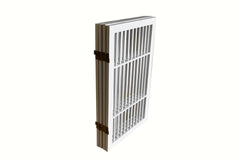 Urnporium indoor outdoor gate withstands weather and consistent use.