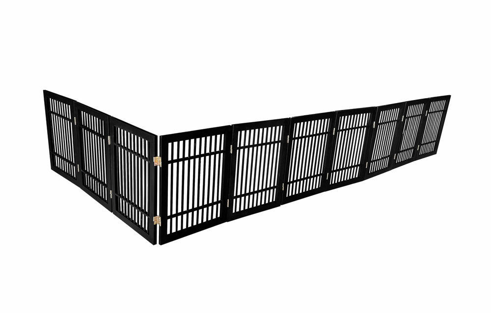 Urnporium pet gate blends with home decor as a stylish barrier