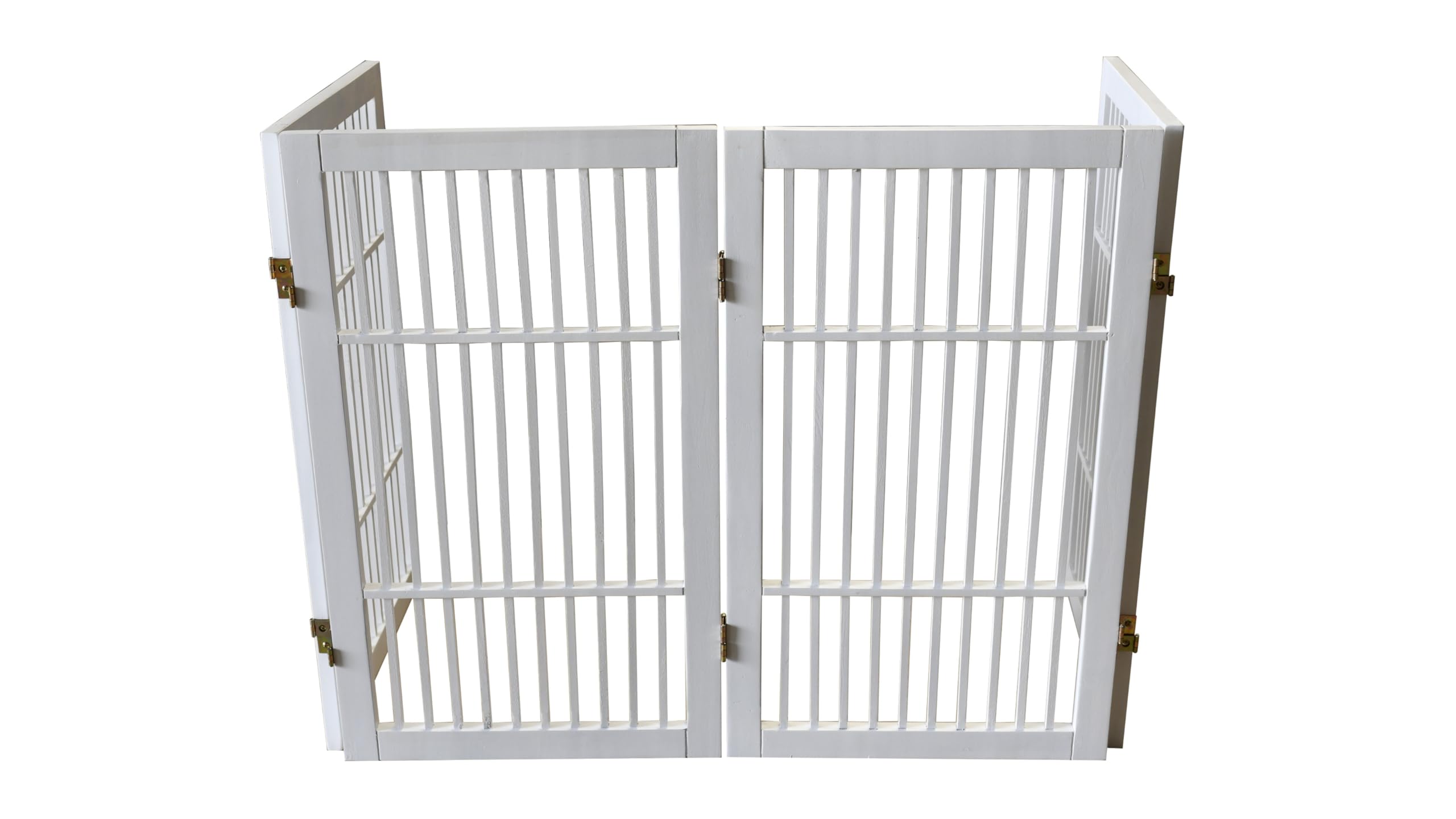 Urnporium pet barrier folds flat for closet storage when not in use.