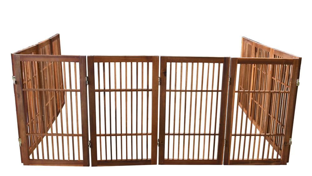 Urnporium gate unfolds into a wide Z shape for large openings.