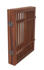 Urnporium Pet Gate in zigzag setup secures large openings efficiently