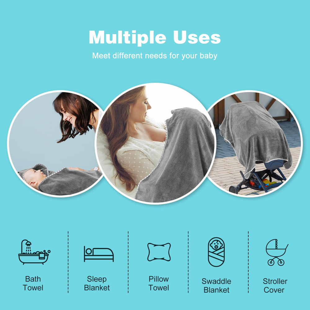 URSEORY hooded towel 31x31 inch size offers full-body coverage