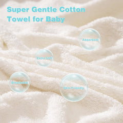 URSEORY coral fleece hooded towel shows plush material and absorbency
