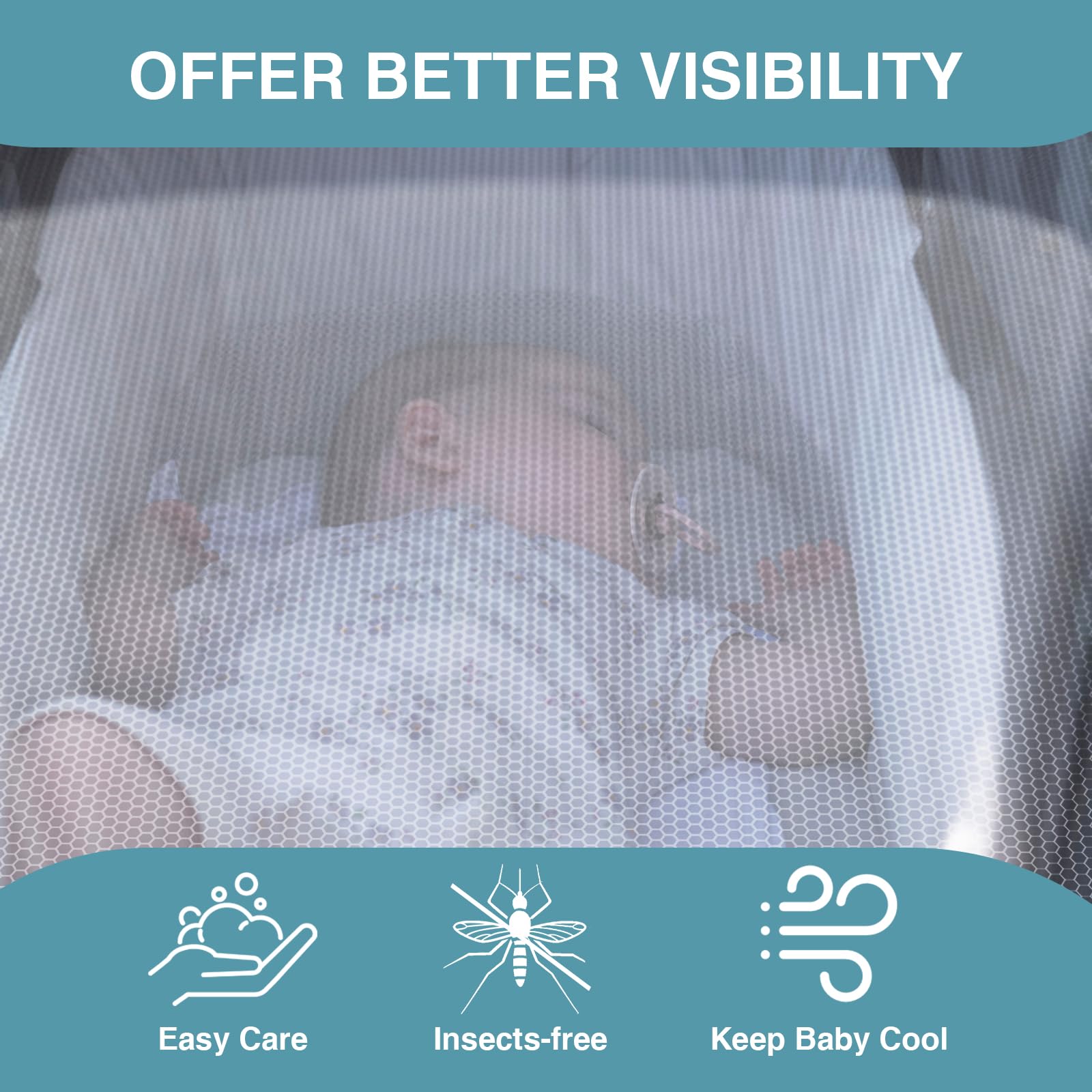 URZGU breathable airflow photo showcases comfortable, cool baby during outings
