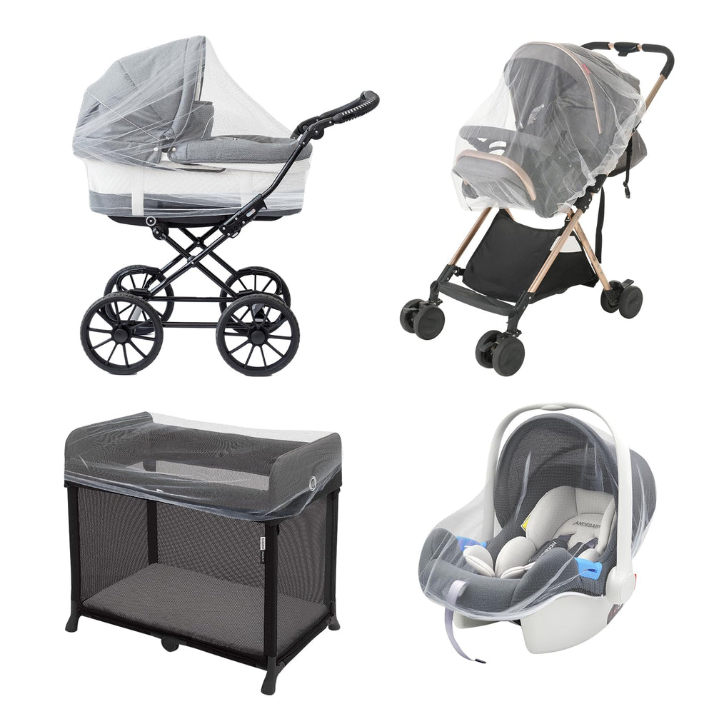 URZGU baby mosquito net for stroller close-up shows breathable mesh protection for outdoors