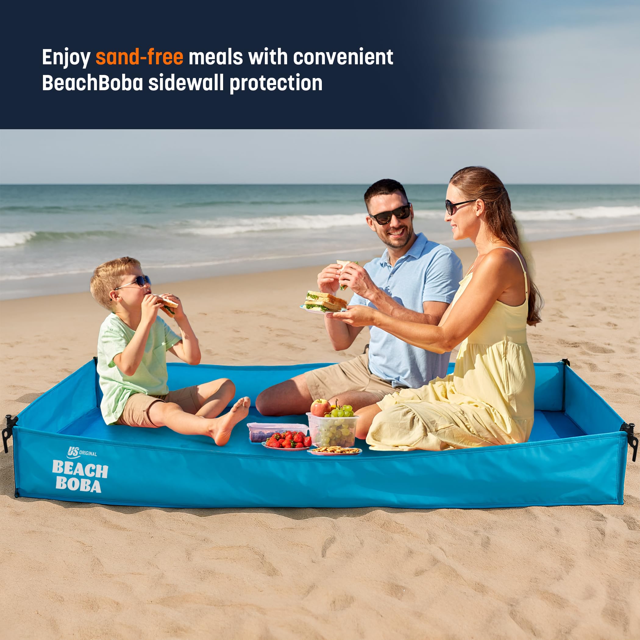 US Original BeachBoba machine washable fabric simplifies refreshing after beach fun.