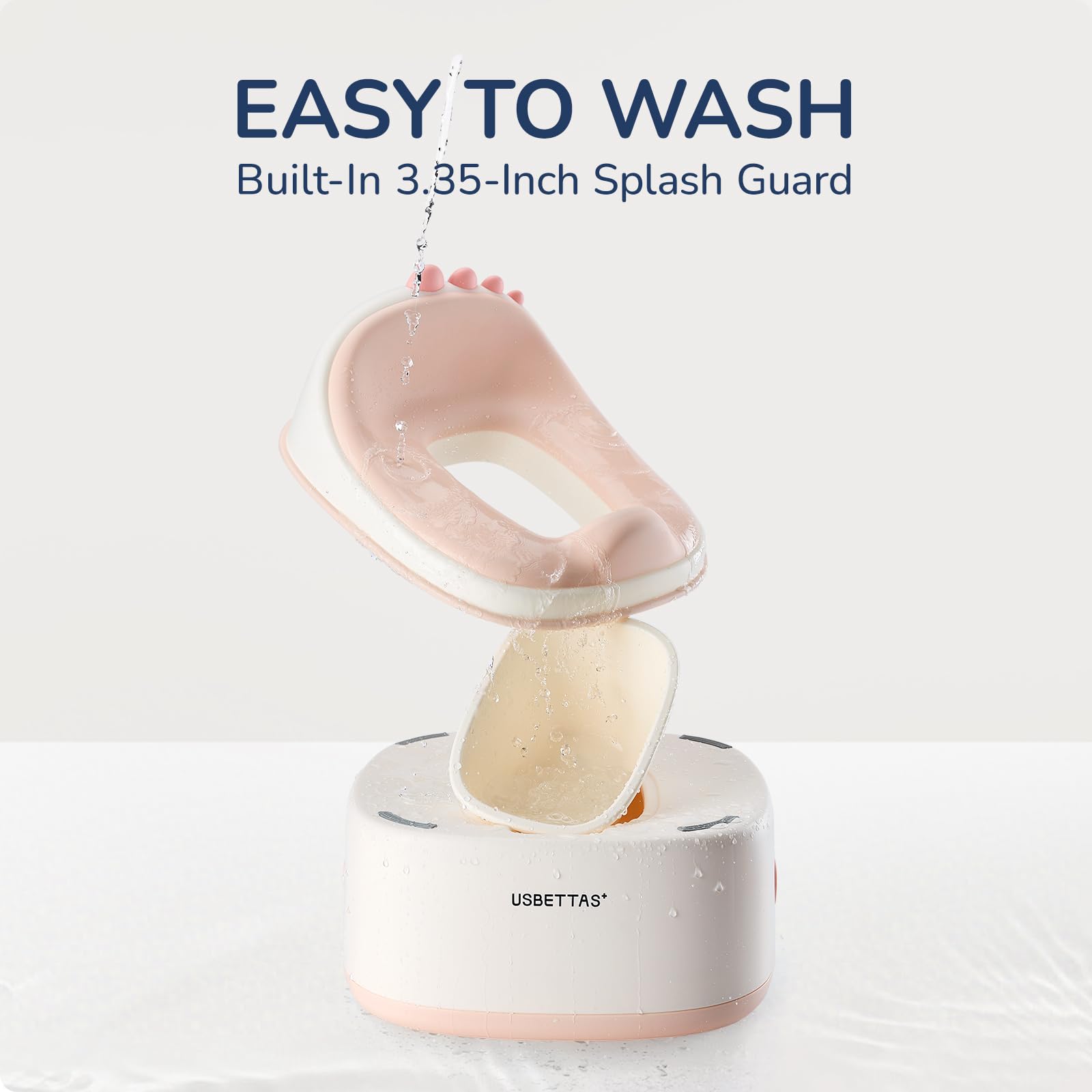usbettas 3in1 potty trainer setup converts between seat and stool.