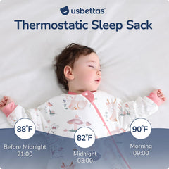 usbettas baby sleep sack 1.0 tog lining balances warmth and comfort
